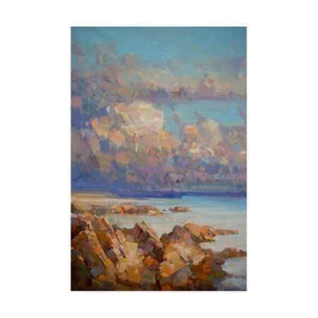 Vahe Yeremyan 'The Cliffs Painting' Canvas Art,16x24